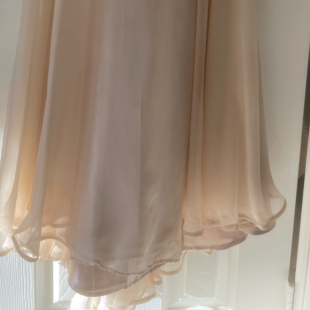 Faviana Cream Satin Dress - Picture 6 of 7